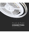 5m 11W/m spatwaterdichte LED-strip - 12V DC, IP65, 60 LED per meter