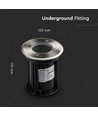 V-Tac inbouwspot - Rond, roestvrij staal, GU10 fitting