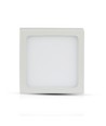 12W LED plafondlamp - 14 x 14cm, Hoogte: 2,4cm, witte rand