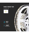 5m 8W/m LED-strip - 12V DC, 120 LED's per meter, 8mm breed