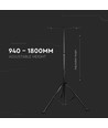 V-Tac statief voor breedstralers - Tripod, zwart, inklapbaar