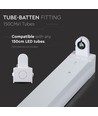 150cm T8 LED-armatuur - Voor 1x 150cm LED-buis, IP20 binnenshuis