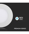 3W Ø8,4cm LED inbouwpanel - Zaaggat: Ø7,3 cm, Afmetingen: Ø8,4 cm