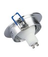 MR16 of GU10 Downlight kit - Zonder lichtbron, geborsteld aluminium, Zaagmaat: Ø7,5 cm, Afmetingen: Ø9,1 cm