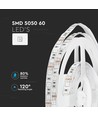 5m 7W/m RGB LED-strip - 12V DC, IP20, 60 LED's per meter