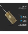 V-Tac hanglamp - Goud, metaal, E27
