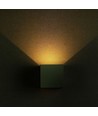 5W LED wandlamp - IP65 buiten, vierkant, grijs, verstelbare stralingshoek, incl. lichtbron