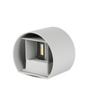 5W Wandlamp - IP65 buiten, Rond, verstelbare stralingshoek, incl. lichtbron, grijs