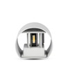 5W Wandlamp - IP65 buiten, Rond, verstelbare stralingshoek, incl. lichtbron, grijs