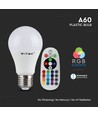 E27 6W LED-lamp - Met RF-afstandsbediening, RGB