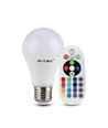E27 6W LED-lamp - Met RF-afstandsbediening, RGB