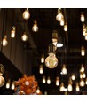 E27 5W LED globe lamp - Ø12,5cm, Kooldraad, extra warm wit