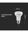 E27 8W LED-spot - R63, Samsung LED-chip