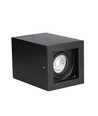 GU10 Plafondlamp - IP20, vierkant, zwart, zonder lichtbron