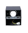 GU10 Plafondlamp - IP20, vierkant, zwart, zonder lichtbron