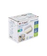 6W LED wandlamp - IP65 buiten, ovaal, 350 graden draaibaar, zwart, incl. lichtbron
