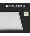 Outlet: 60x60 LED-paneel, 32W - 120lm/W, witte rand