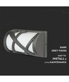 E27 Wandlamp - IP54 buiten, grijs, zonder lichtbron