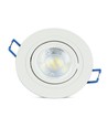 MR16 of GU10 Downlight kit, zonder lichtbron, mat wit, gatmaat: Ø7,5 cm, afmetingen: Ø9,1 cm