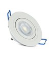 MR16 of GU10 Downlight kit, zonder lichtbron, mat wit, gatmaat: Ø7,5 cm, afmetingen: Ø9,1 cm