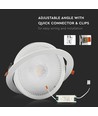 30W Ø22,5cm LED spotlight - Zaaggat: Ø19,5 cm, Afmetingen: Ø22,5 cm, 3 cm hoog, Samsung LED chip