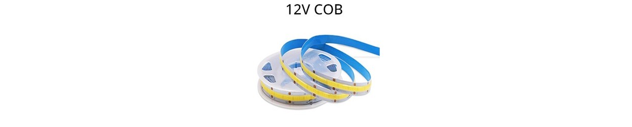 Enkelkleurige COB LED Strips 12V