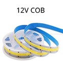 Enkelkleurige COB LED Strips 12V