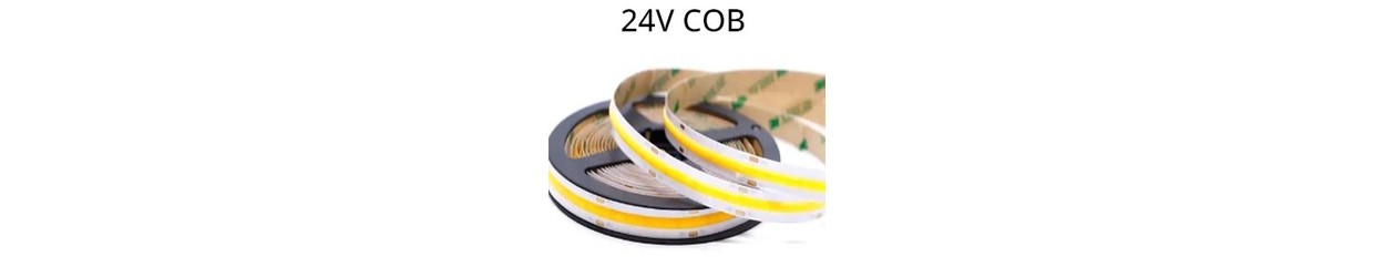 Enkelkleurige LED Strips 24V COB