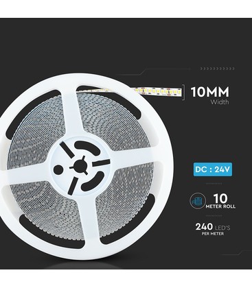 Gedetailleerde afmetingen van een Samsung LED-strip om de compatibiliteit met profielbreedtes te bepalen.